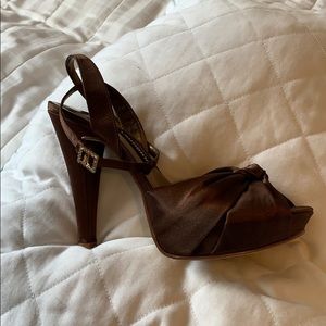 Chocolate brown heels